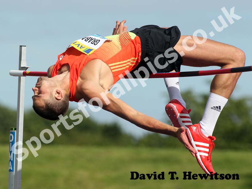 Robbie Grabarz, high jump, 2012 Samsung Diamond League, Birmingham.
